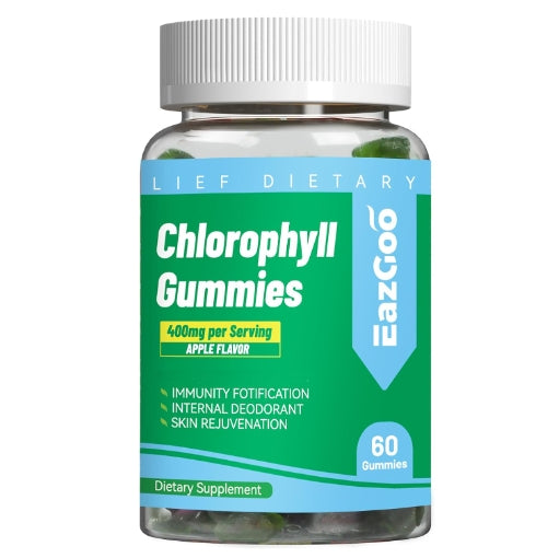 Chlorophyll Gummies with Apple Cider Vinegar Ashwagandha Vitamins Magnesium Gummies, Vegan Chlorophyll - 60 Count