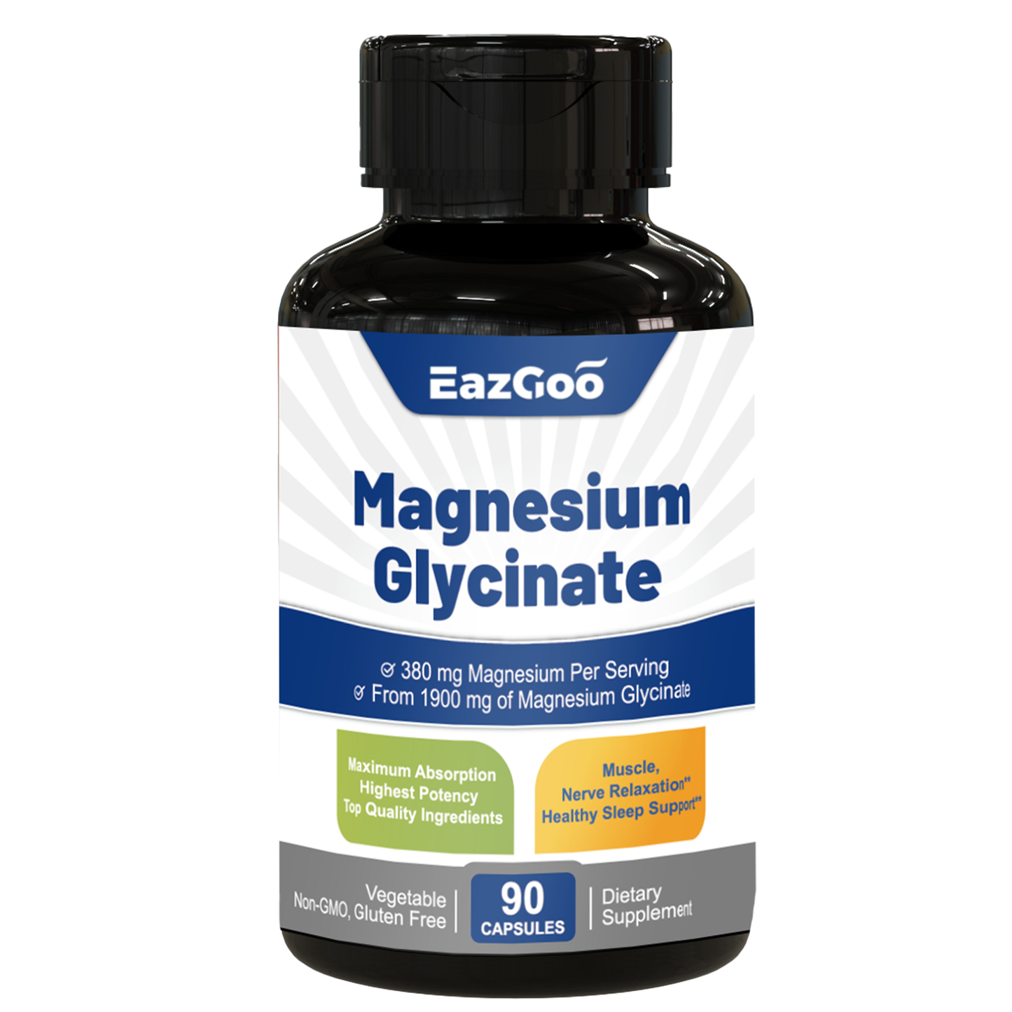 EAZGOO Magnesium Glycinate Supplement, Mineral Magnesium Supplement