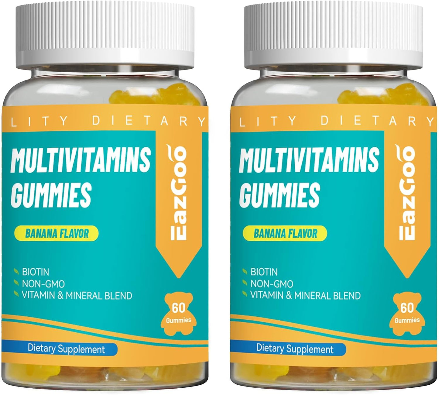 Multivitamin Gummies for Women & Men, Daily Adult Multi Vitamins Gummy, Nutritional Support Vegan - 60 Count