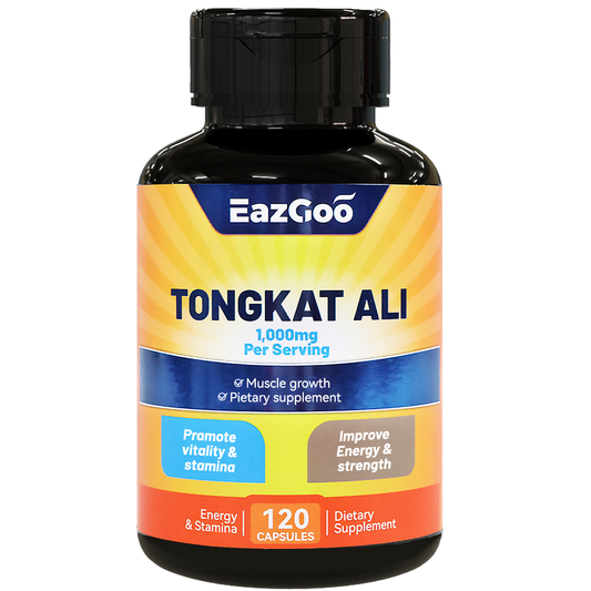 Testosterone Booster Tongkat Ali for Men Increase Workout Force -1000mg 120 Capsules