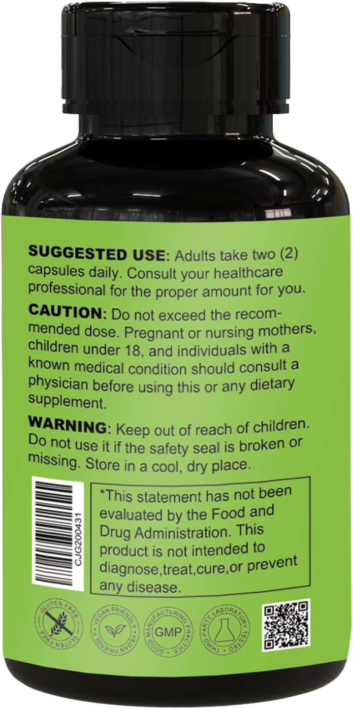 Milk Thistle Extract, Liver Cleanse & Repair Supplement, Digestion Support, Rejuvenation, with Black Ginger, Lion's Mane Mushroom, Goji Berry & Zinc, Non-GMO, Gluten Free - 70 Caps