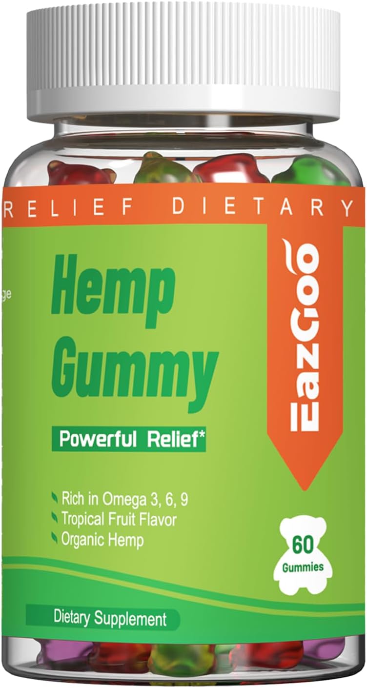 Natural Hemp Gummies 2,000,000 XXL Extra Strength - Natural Edibles Fruity Gummy with Organic Hemp Oil- Vegan, Low Sugar, Non-GMO - 180 Counts