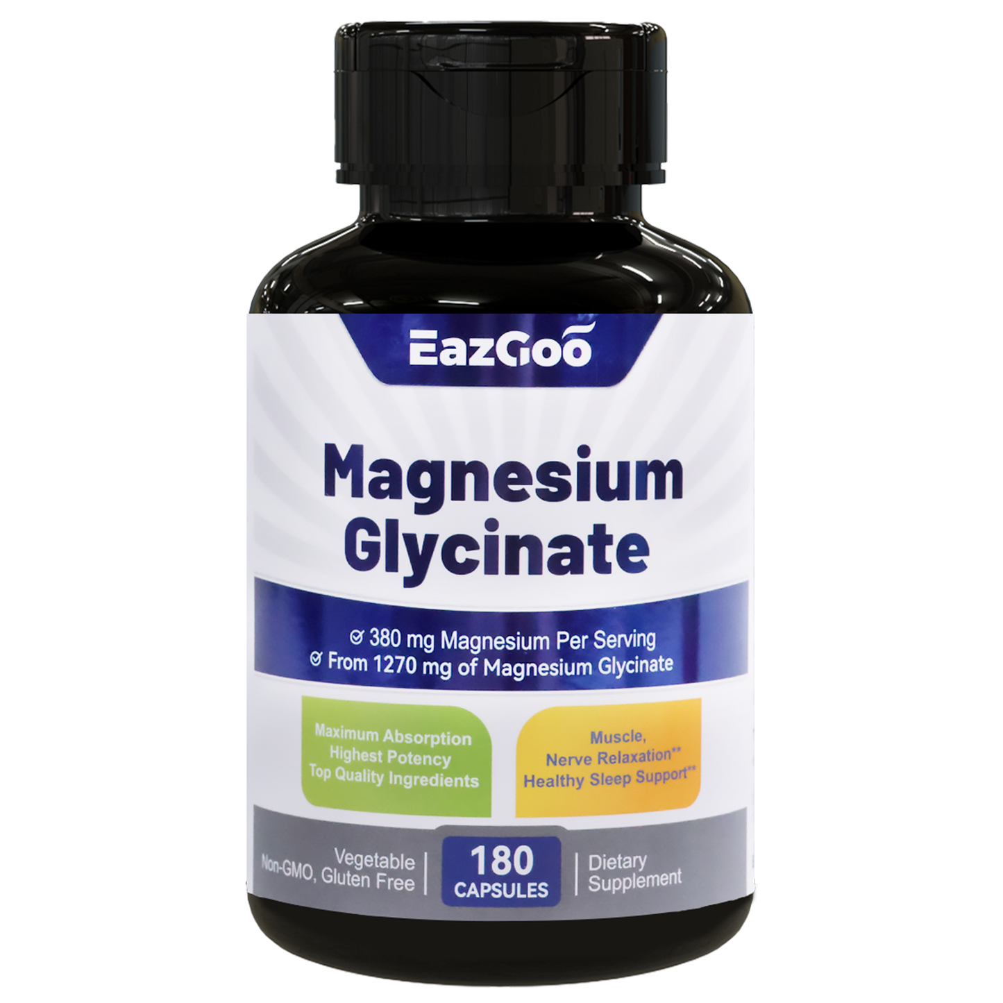 EAZGOO Magnesium Glycinate Supplement, Mineral Magnesium Supplement